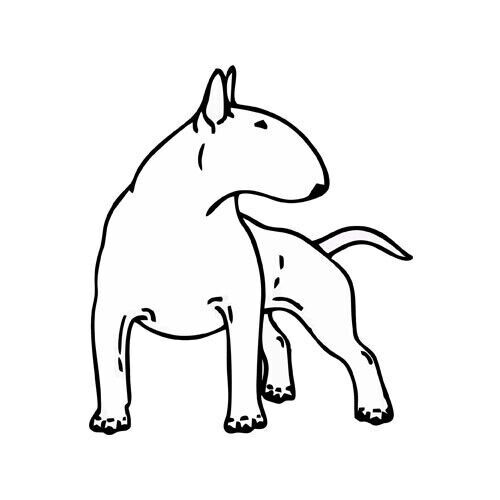 Bull Terrier Dog Sticker breed