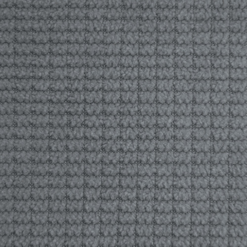 Poundex Adjustable Gray Fabric Channel Tufted Twin Size Bed Frame