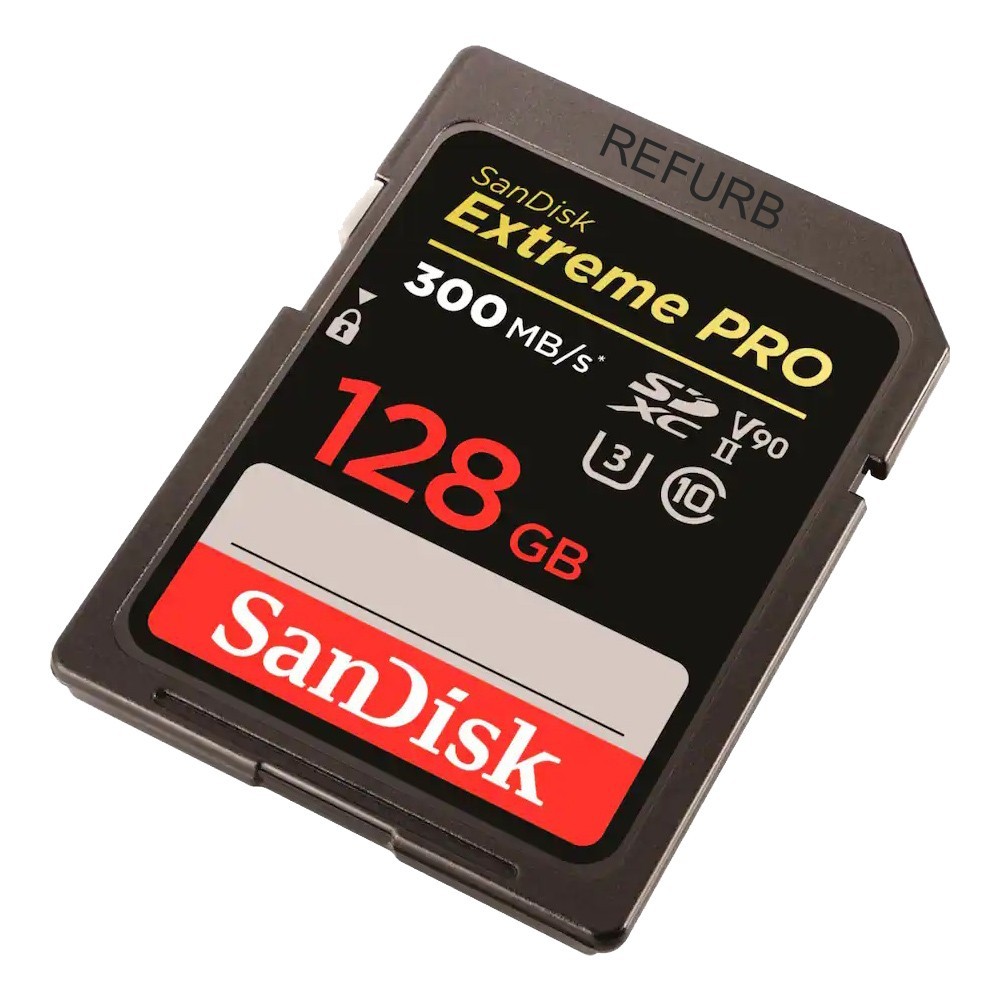 SanDisk - Extreme Pro 128GB SDXC UHS-II V90 Memory Card