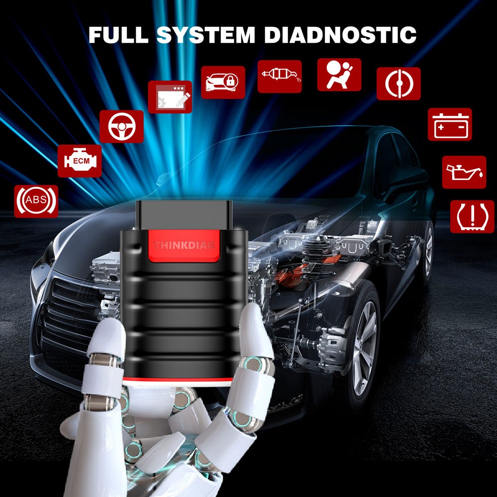 THINKDIAG Bluetooth All Software Free OBD2 Scanner Automotive Diagnostic Tool