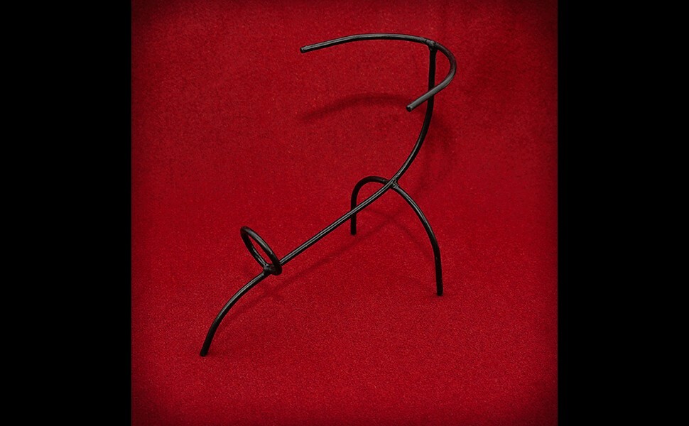 Medieval Horn Holder Twisted Iron Hand Forged Viking Knight Drinking Mead Rack