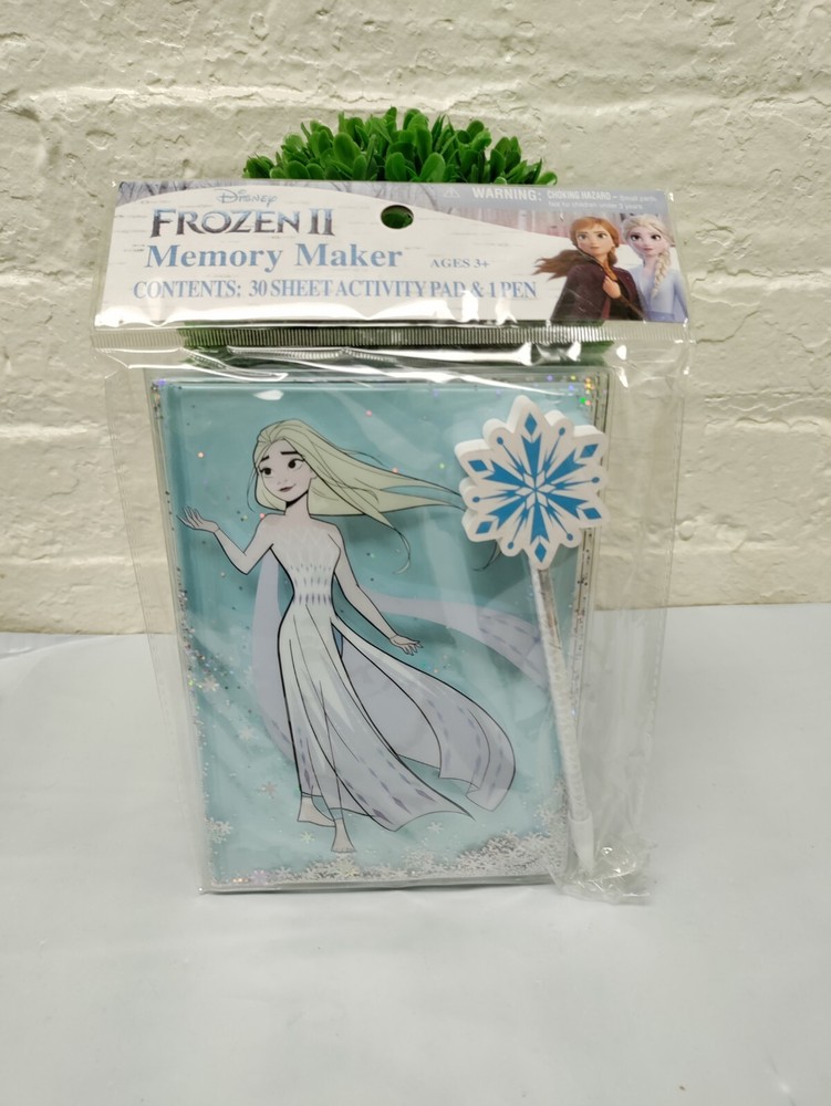 Disney frozen 2 Elsa Memory maker 30 sheet activity pad & Snowflake Pen Book