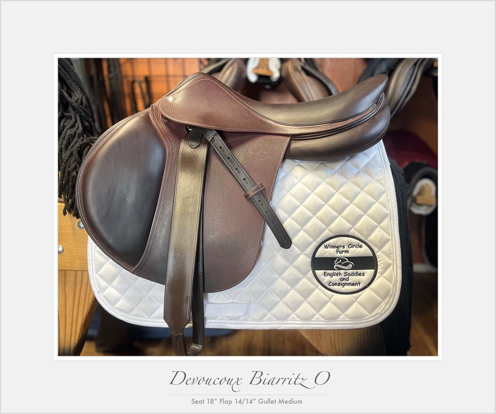 Devoucoux Biarittz O Jump Saddle. 18” M