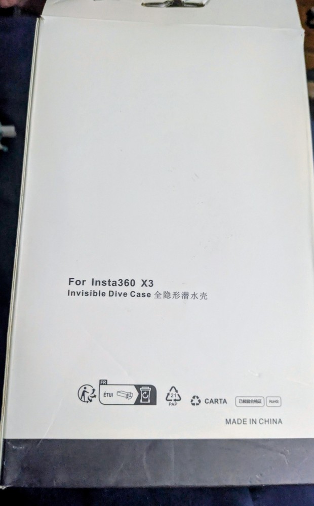 Insta360 - X3 Invisible Dive Case - Clear - Brand New