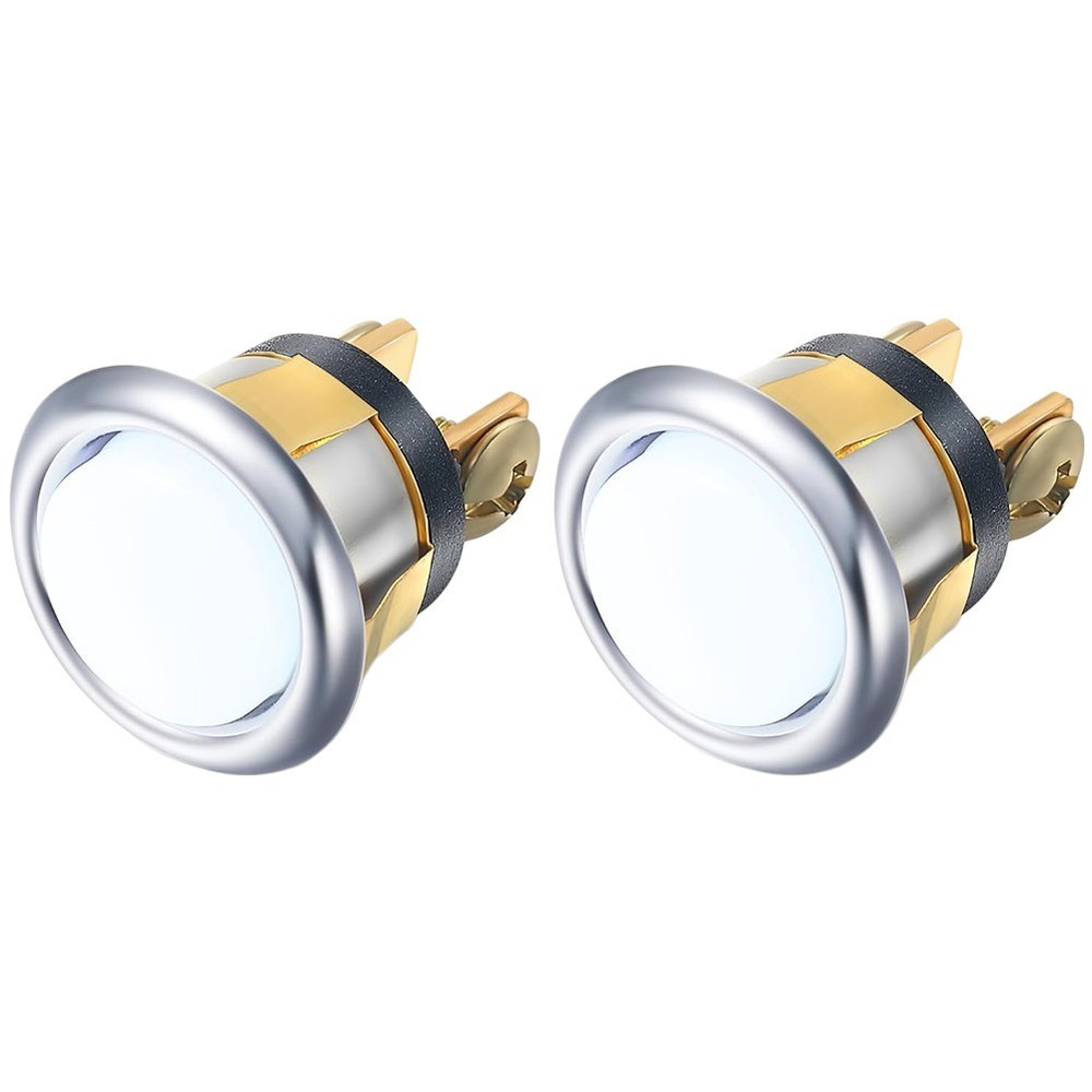 2 Pack Doorbell Button with Cool White Light for Simple Installation and Use