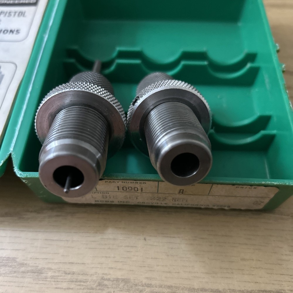 RCBS PRECISIONEERED .222 REMINGTON RELOADING DIE SET, GROUP A # 10901