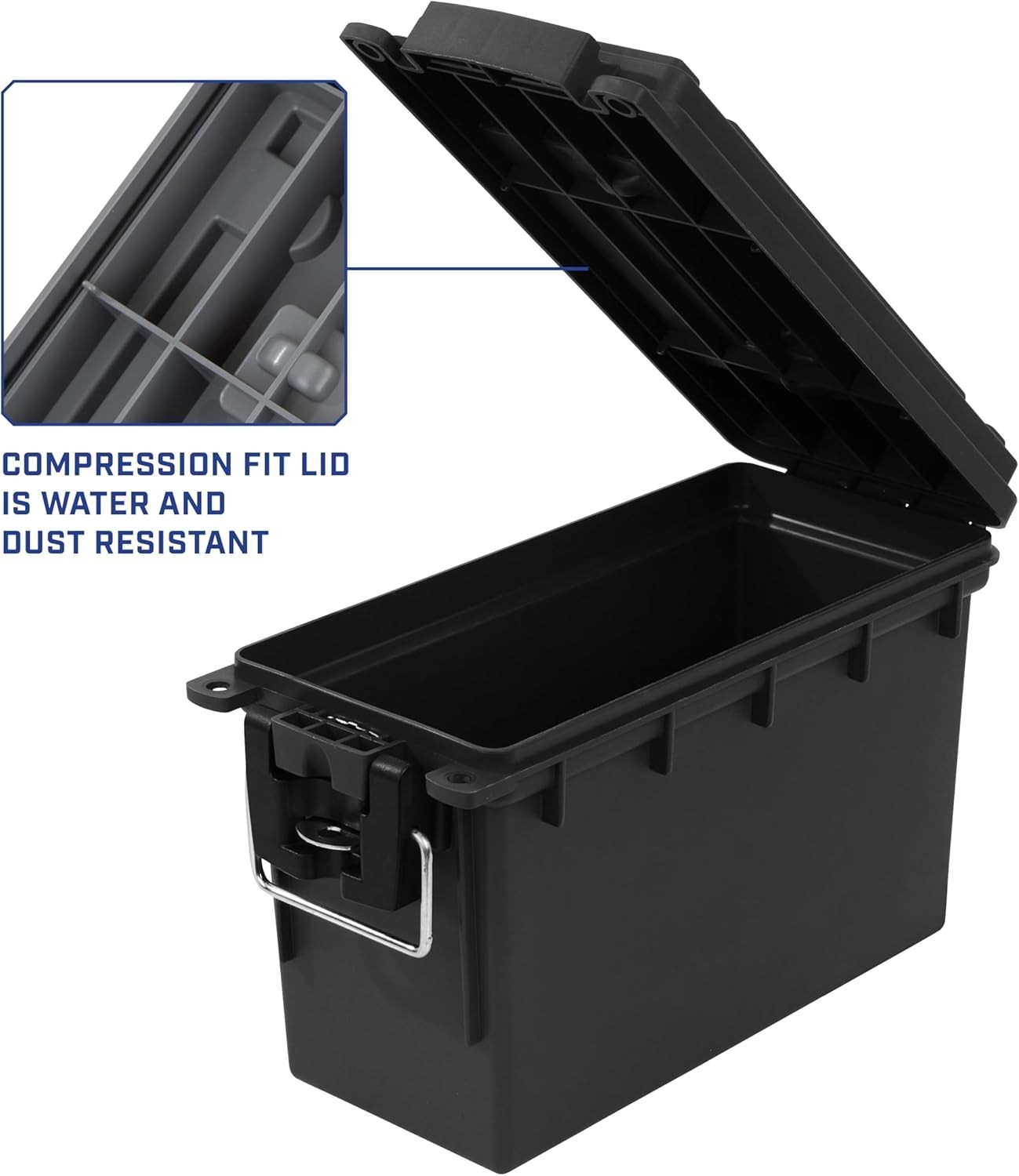 Sheffield Ammo Storage Field Box .30 Cal Stackable Made in USA Lockable Sealed