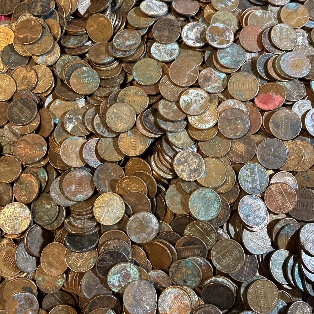 Copper One Cent Coins~~~25LBS~~~Culls, Discolored~~~Please Read Description