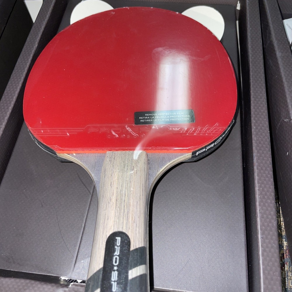 2-CARBON Elite Pro Spin Table Tennis Racket Perform Level Speed 80
