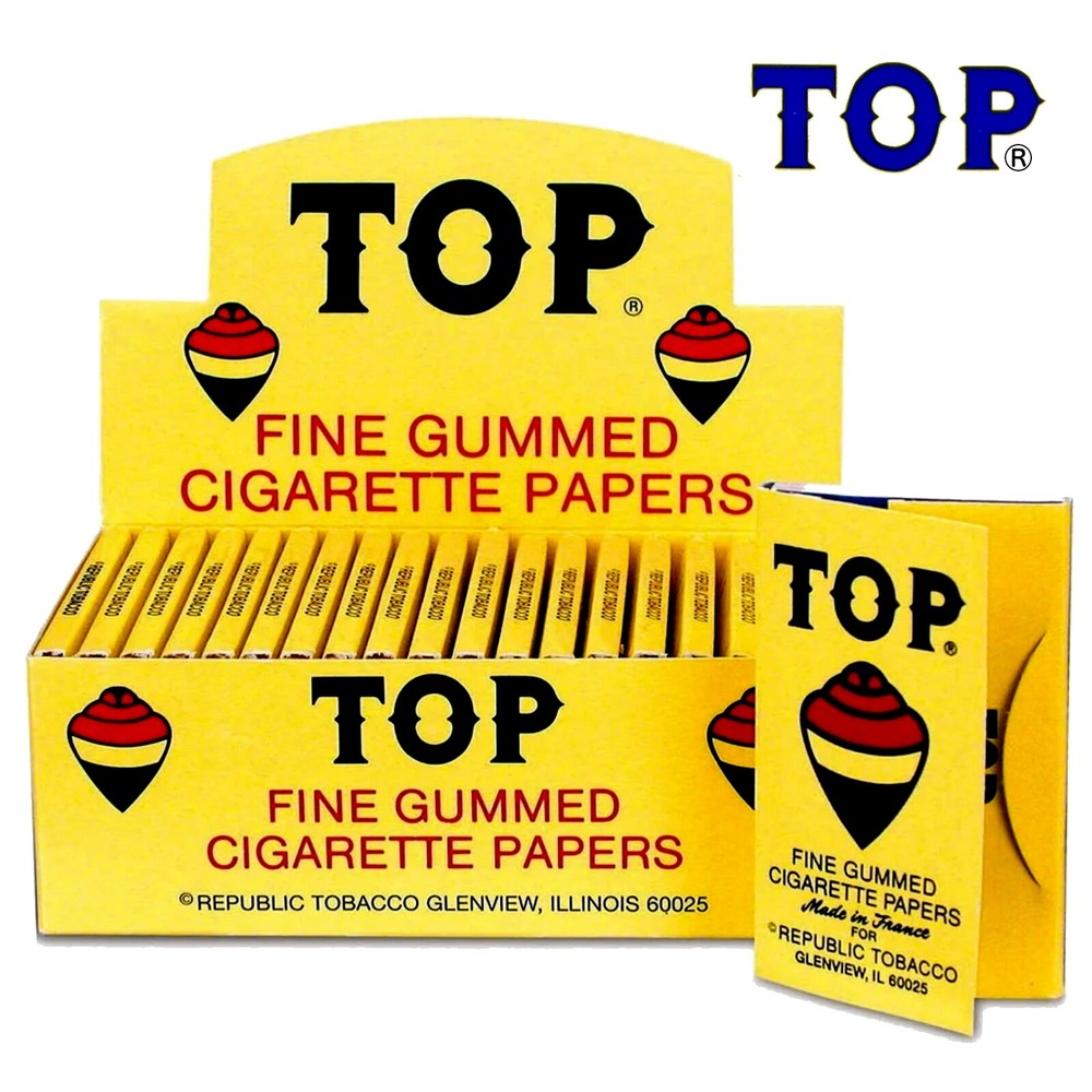 Full Box TOP Single Wide Rolling Papers 24 Booklet (100 Paper Each)