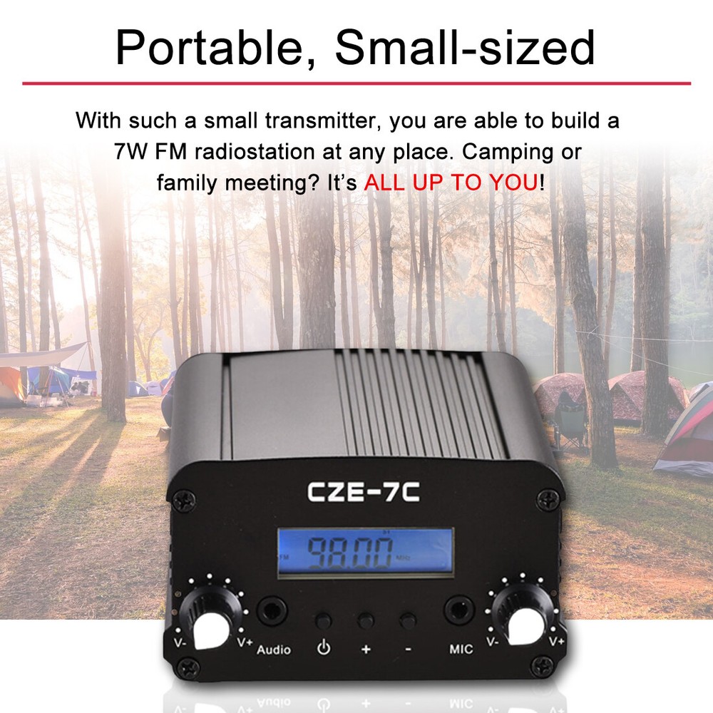 Fm Transmitter For Broadcast radio 7W Fm Transmitter + Short Antenna Kit Sale