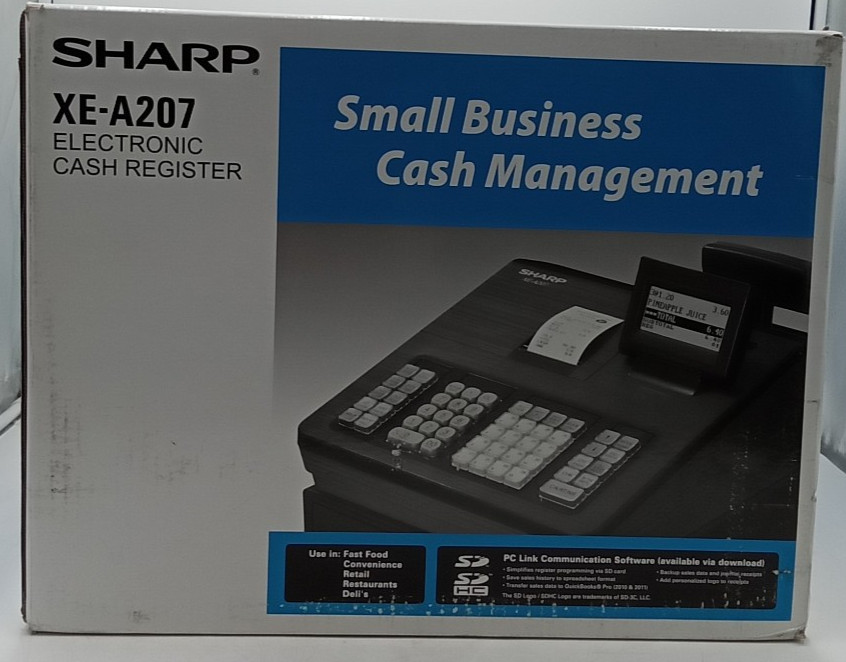 Sharp XE-A207 Control System Electronic Cash Register Sealed