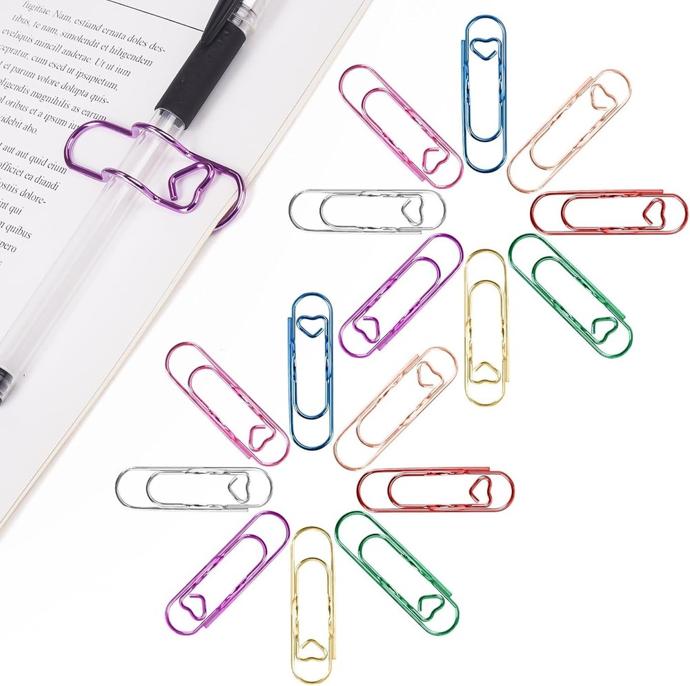 Paperclip  for Notebook, Profal Heart Paper Clips