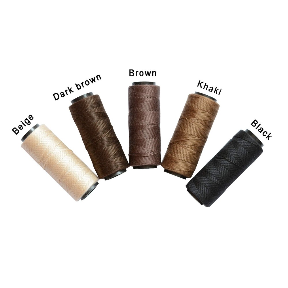 5 Rolls Sewing Threads Weaving Threads Using for Hand Sewing Hair Weft Hair E...