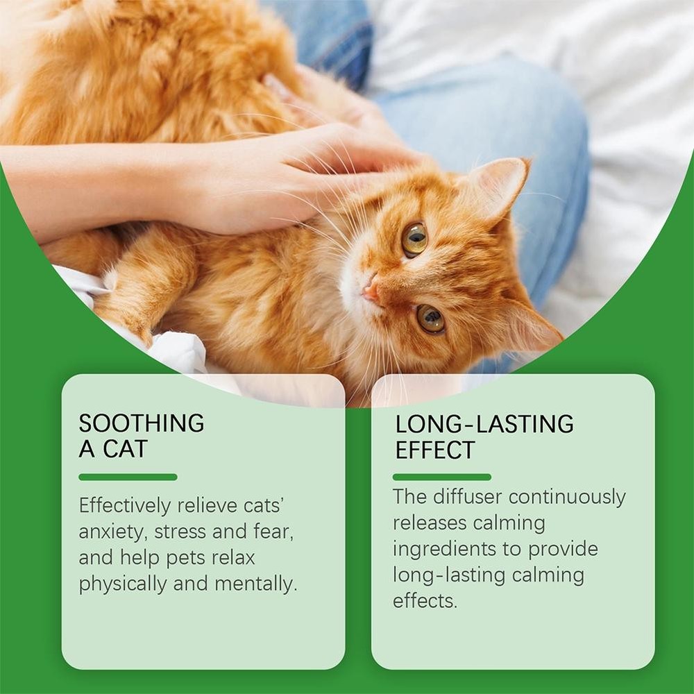 Cat Pheromone Calming Diffuser Kit Effectively Relieves Anxiety Stress 45ML US