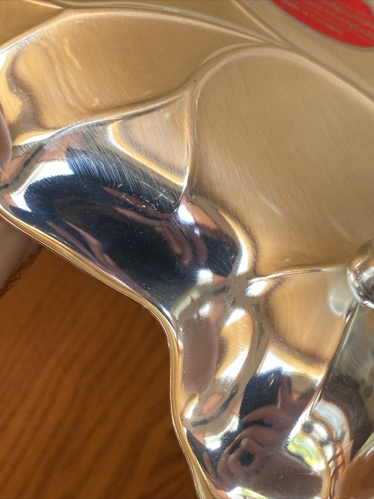 WMF Germany EP BRASS Brushed SilverPlate Footed Grapes 🍇 Handled Leaf Vein Dish