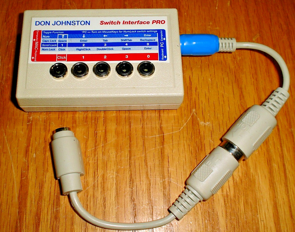 Don Johnston Switch Interface Pro 5-Jacks for Macintosh Computer PC