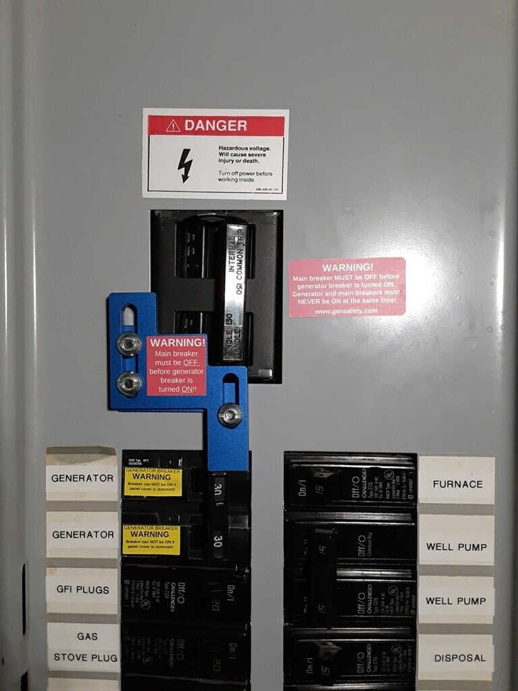 Generator Interlock Kit for Challenger, Westinghouse, Thomas & Betts