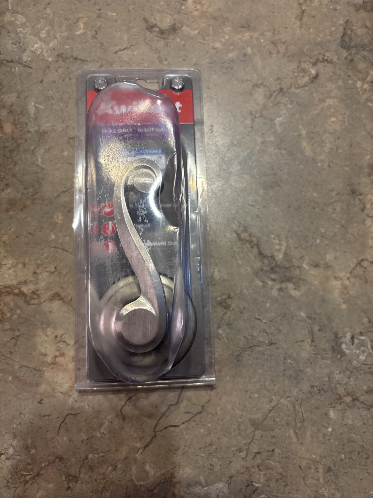 Kwikset Right Handed Pull Only  Door Lever Satin Nickel Signature Series Sealed