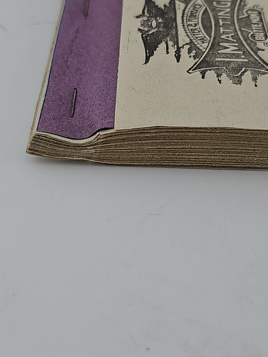 Vtg. 50 Recept Book forDunlap Hat Agency, 1901 Letterhead, Matter & Furmisher