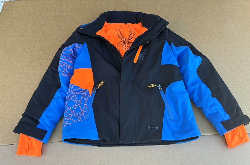 SPYDER Size 10  Pocket Zip Up, Stand Collar, Snowboard Jacket