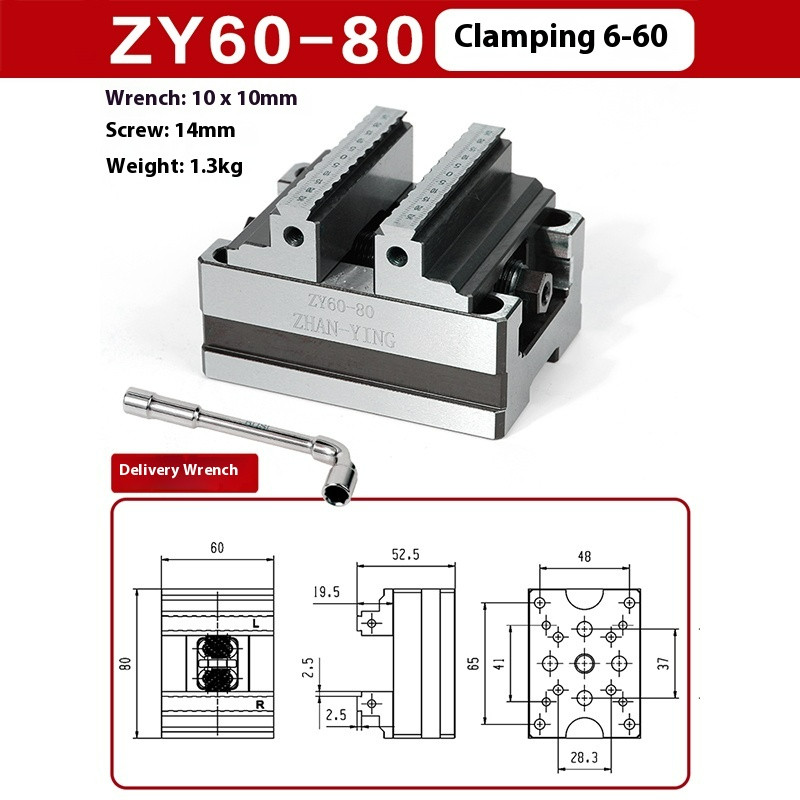 Precision Self-centering Chuck, Clamping Range 6-195 Mm, 4/5-axis Universal