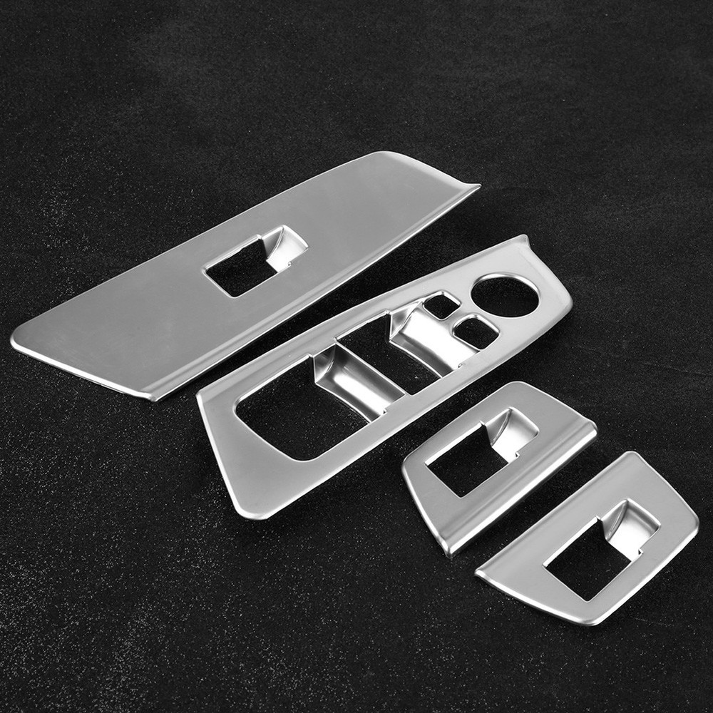 Window Button Frame 4pcs Car Window Switch Button Cover Trim For 5 Series G BBJE