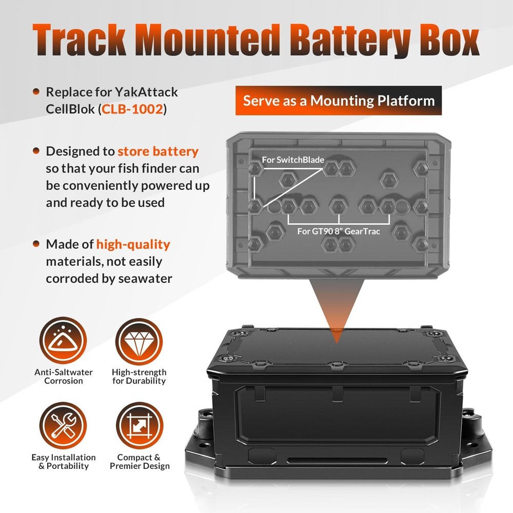 REPLACE FOR YAKATTACK CELLBLOK CLB-1002 TRACK MOUNTED BATTERY BOX