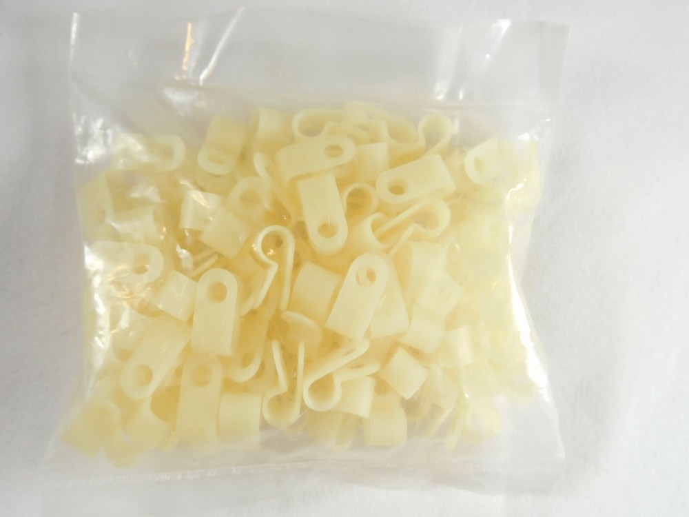 Cable Clamps 1/4” E-Clamp Screw Mount Nylon - QUANTITY OF 100