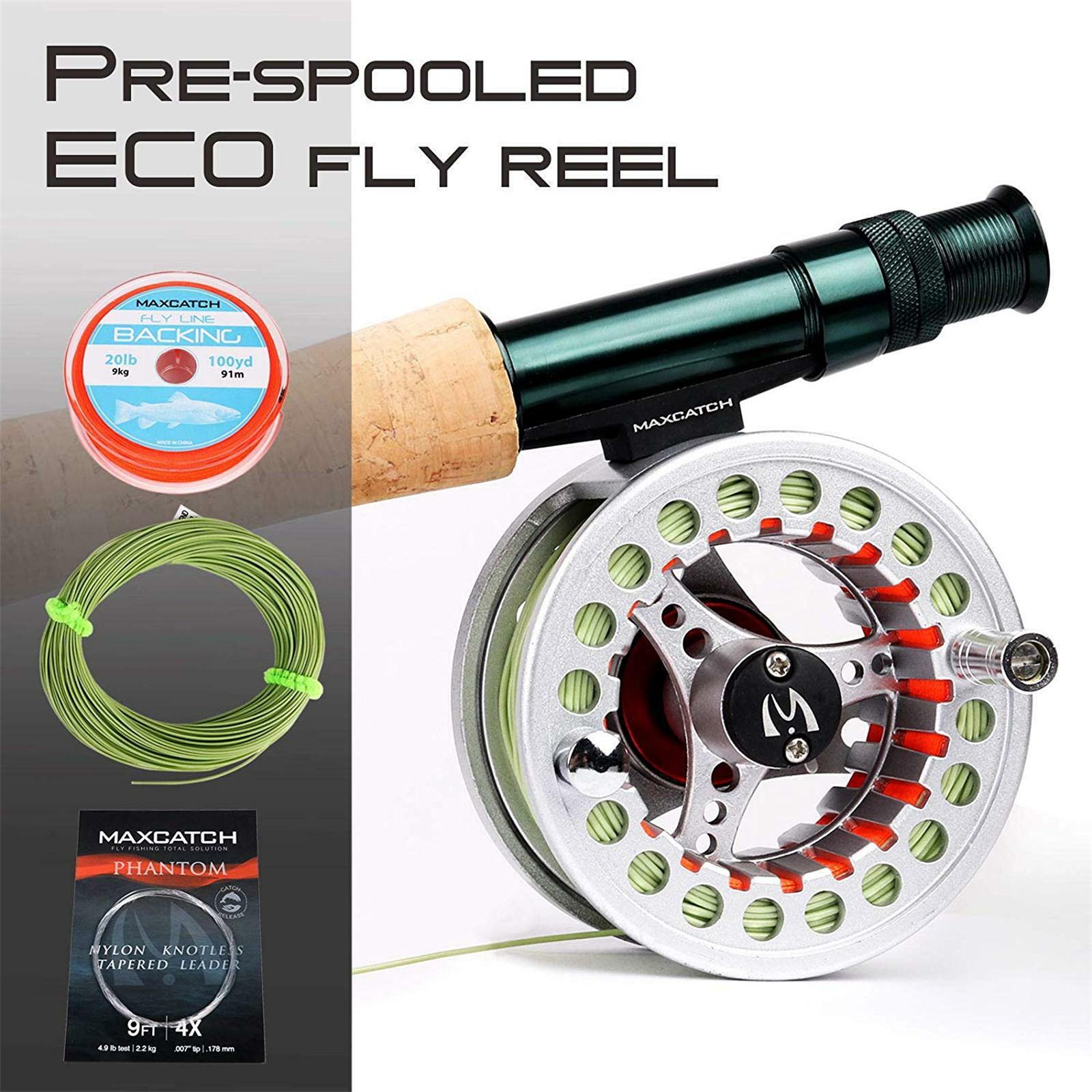 Extreme 3/4/5/6/7/8WT Fly Fishing Rod Combo, Fly Reel,Line,Flies Outfit