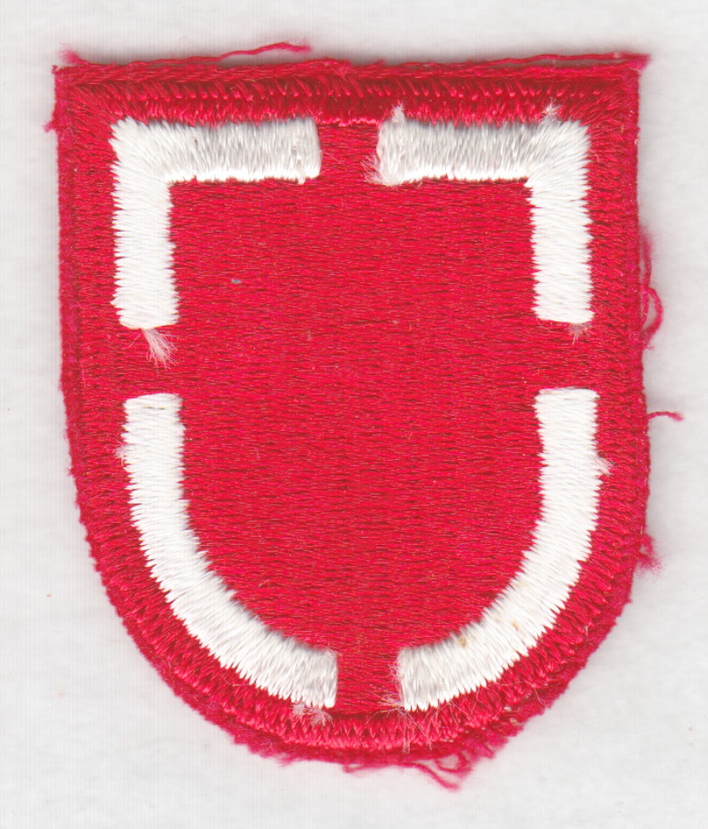 Army Beret Patch:  20th Engineer Battalion - cut edge