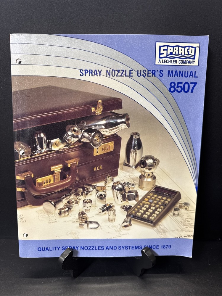Spraco Spray Nozzle User's Manual Catalog 8507