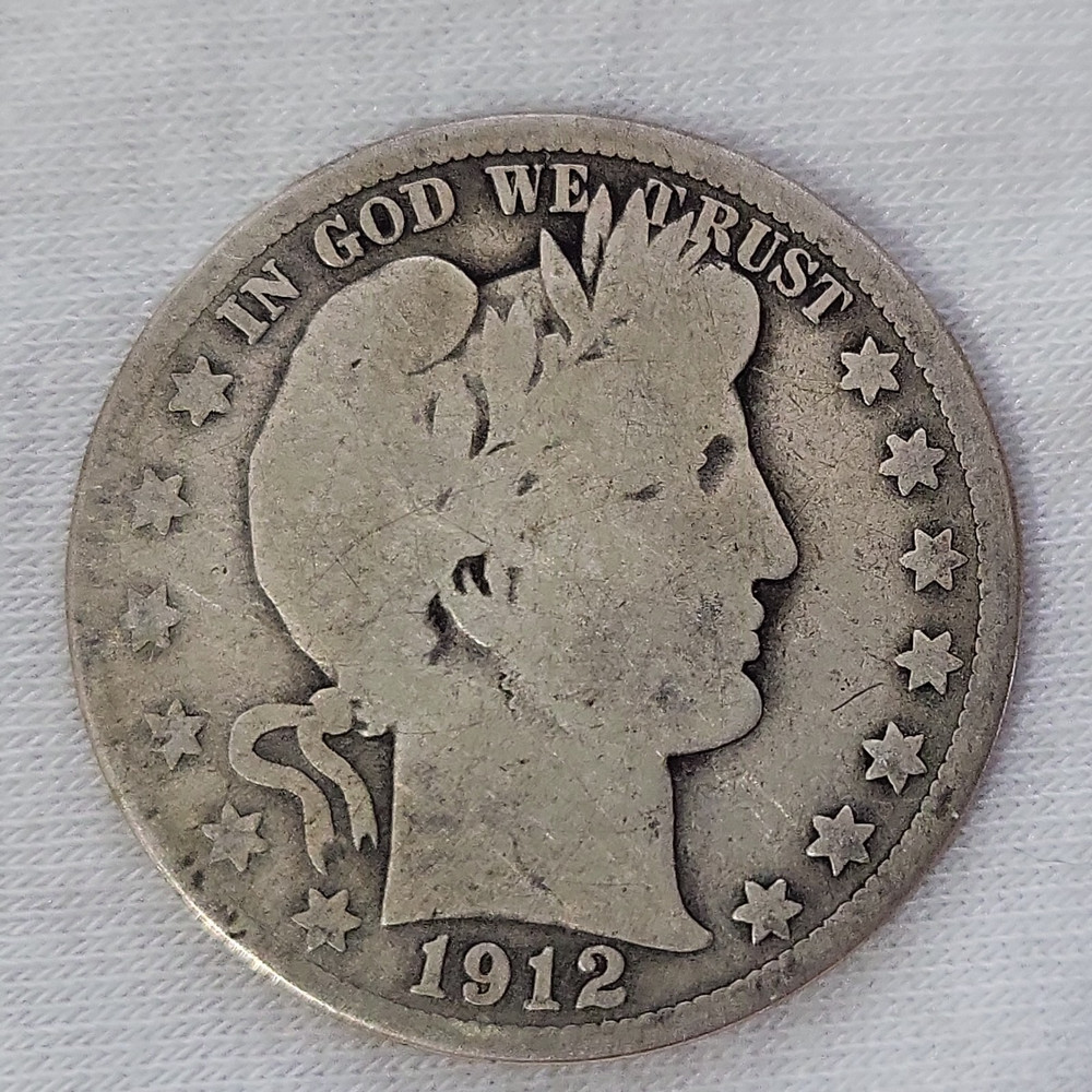 1912 Barber Half Dollar in Good Condition