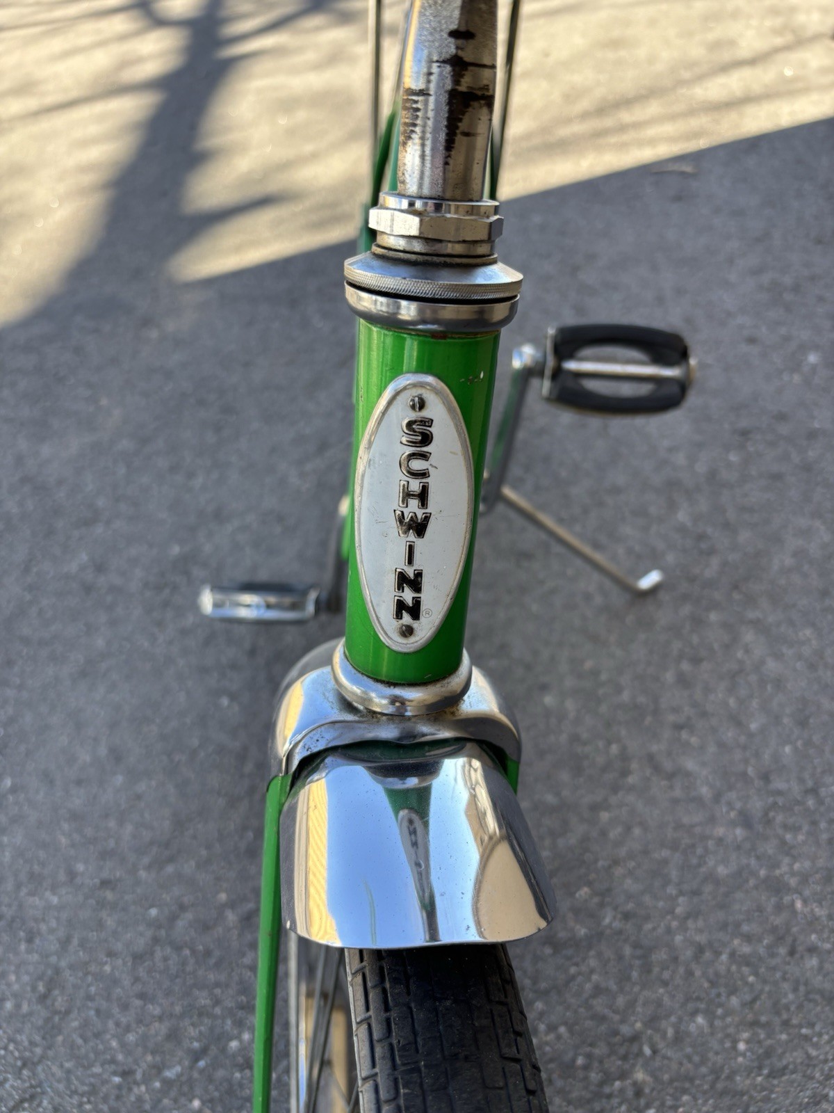 Vintage Schwinn Deluxe Flamboyant Lime Green Stingray 1965 Bicycle