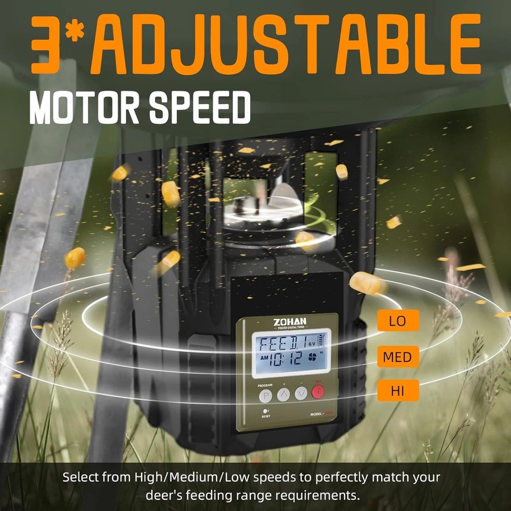 FT01 Deer Feeder Timer - Universal 6V/12V 24H Automatic Deer Feeder Kit, Quick P