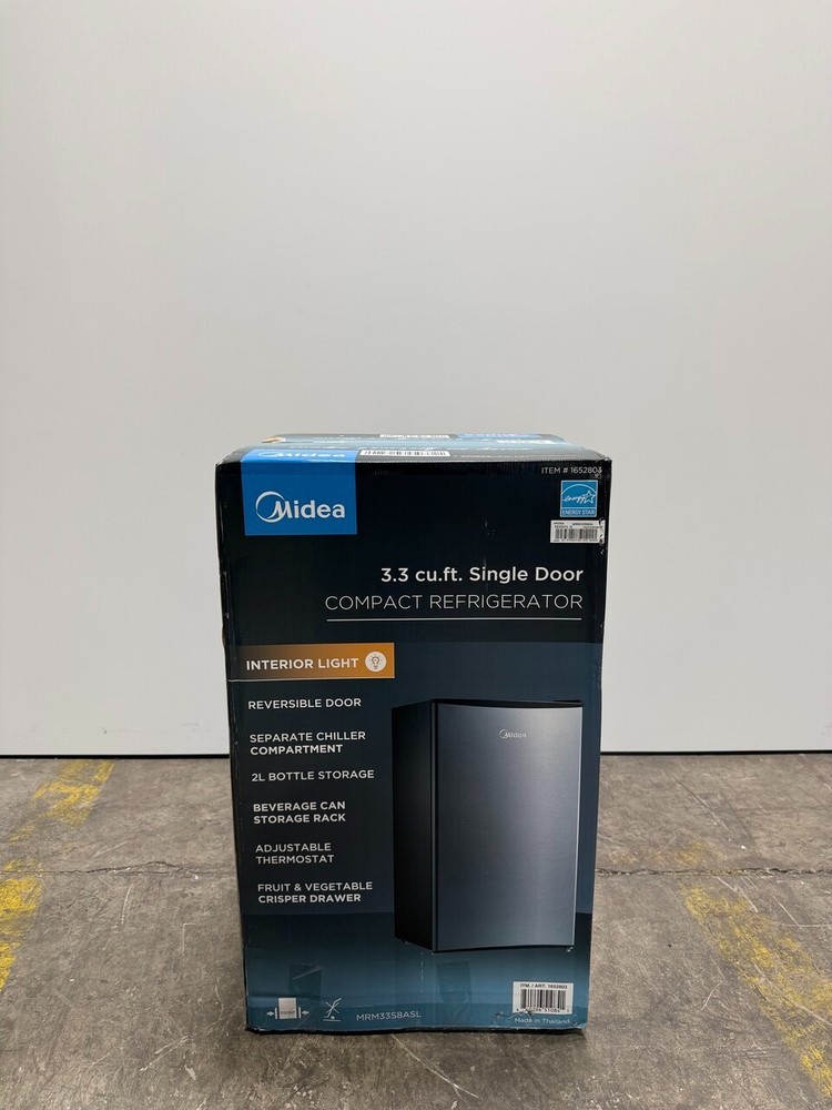 Midea Compact Refrigerator, 3.3 cu ft. MRM33S8ASL