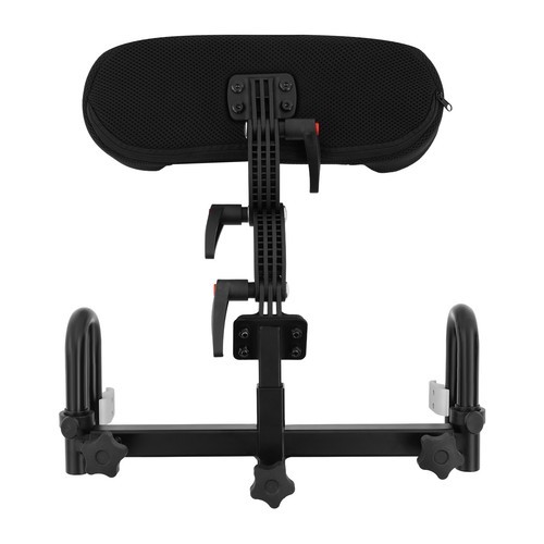 Comfortable Wheelchair Headrest Cushion for Neck Support - Adjustable Black