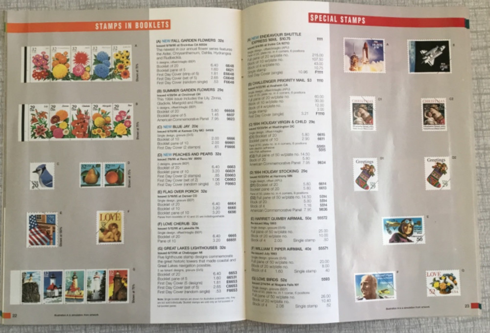 2 Stamps etc A Direct Mail Catalogs April to September 1995 Issues