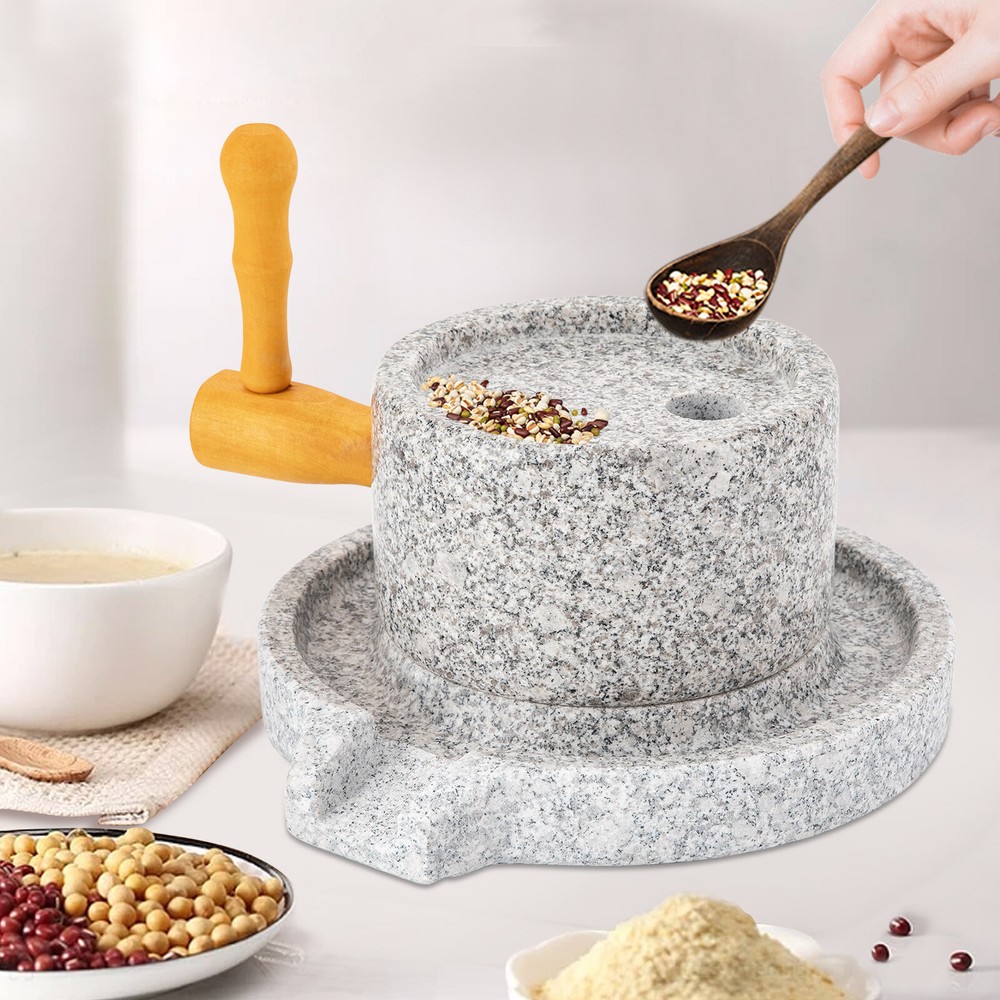 Kitchen Tools Granite Stone Mill Grinder Manual Millstone Handcrank Rice Grinder