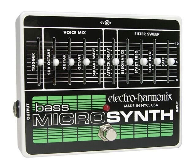 Electro-Harmonix Bass Micro Synthesizer Analog Microsynth Pedal