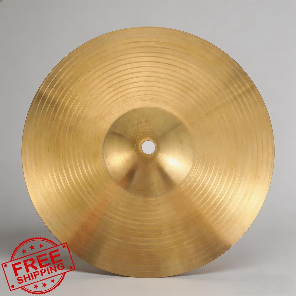 10in Brass Crash Cymbal Drum Instrument Percussion