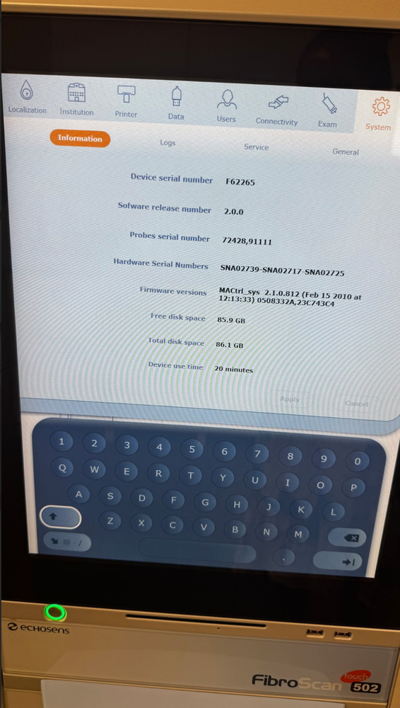 Echosens 502 Fibroscan-2015