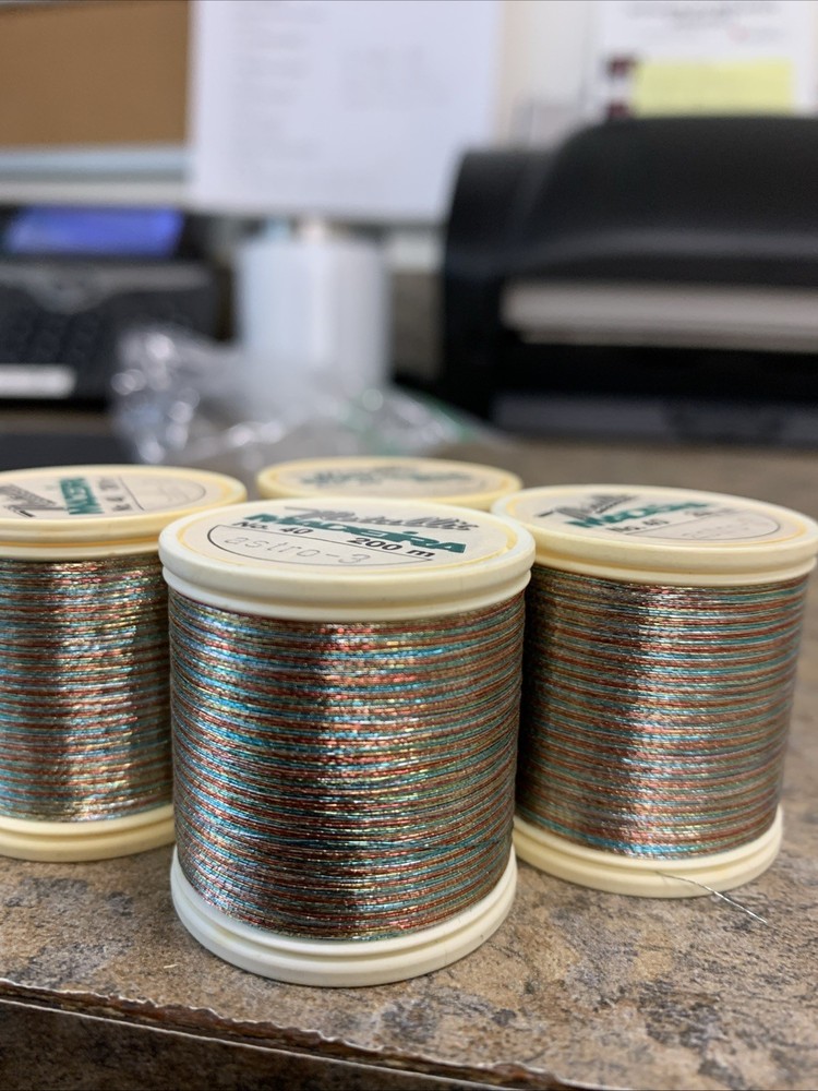 4 Spools MADEIRA Metallic Polyester Embroidery Thread 200M, ASTRO-3 Color