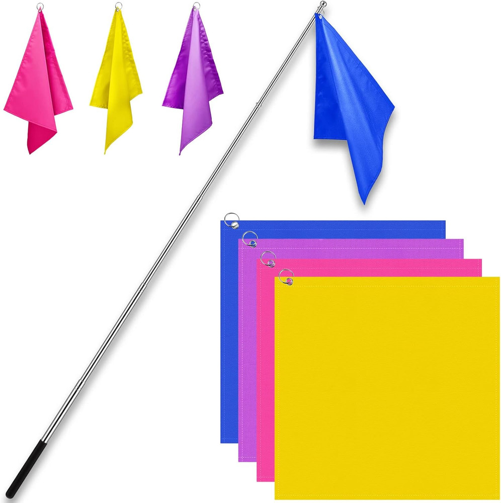 Equestrian Training Flag 4 Pieces Equestrian Training Equipment Nylon Flag with