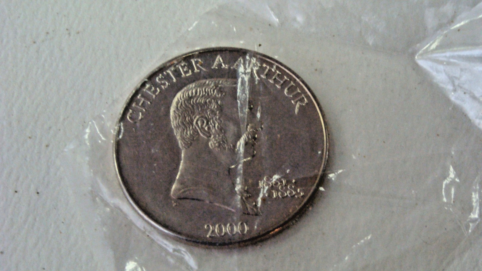 Sealed 2000 Republic of Liberia $5 Chester A. Arthur Commemorative Issue Coin