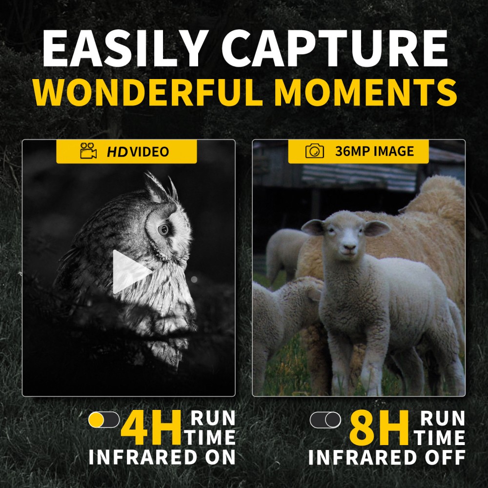 Monocular Night Vision Device, Black, Hunting Rangefinder, Golf Rangefinder