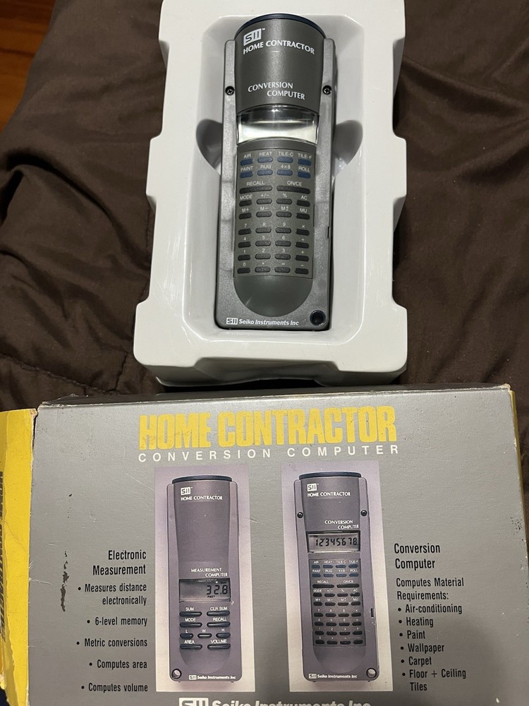 Seiko Home Contractor Conversion Computer. Still In Original Box. No Batteries