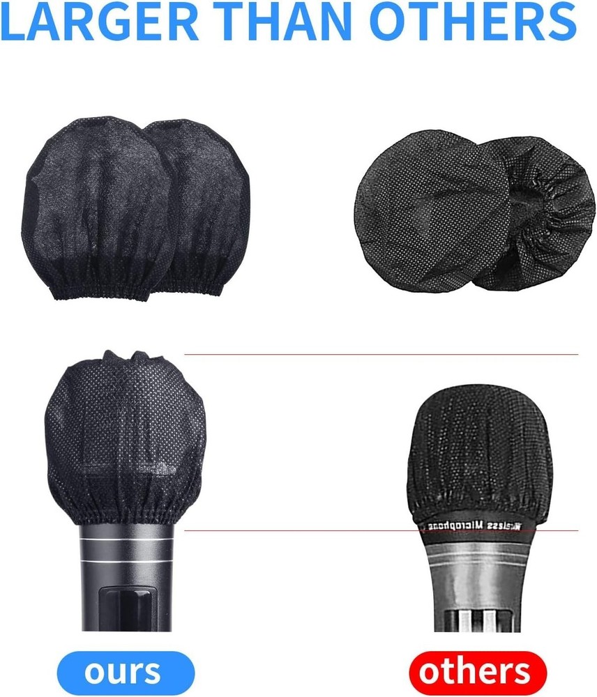 400 Pcs Disposable Microphone Covers - Individually Wrapped