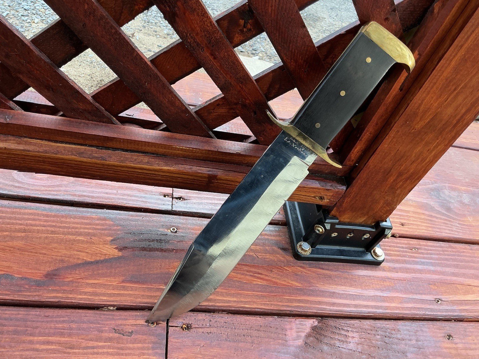 Vintage Antique Bowie knife rosewood handle custom USA