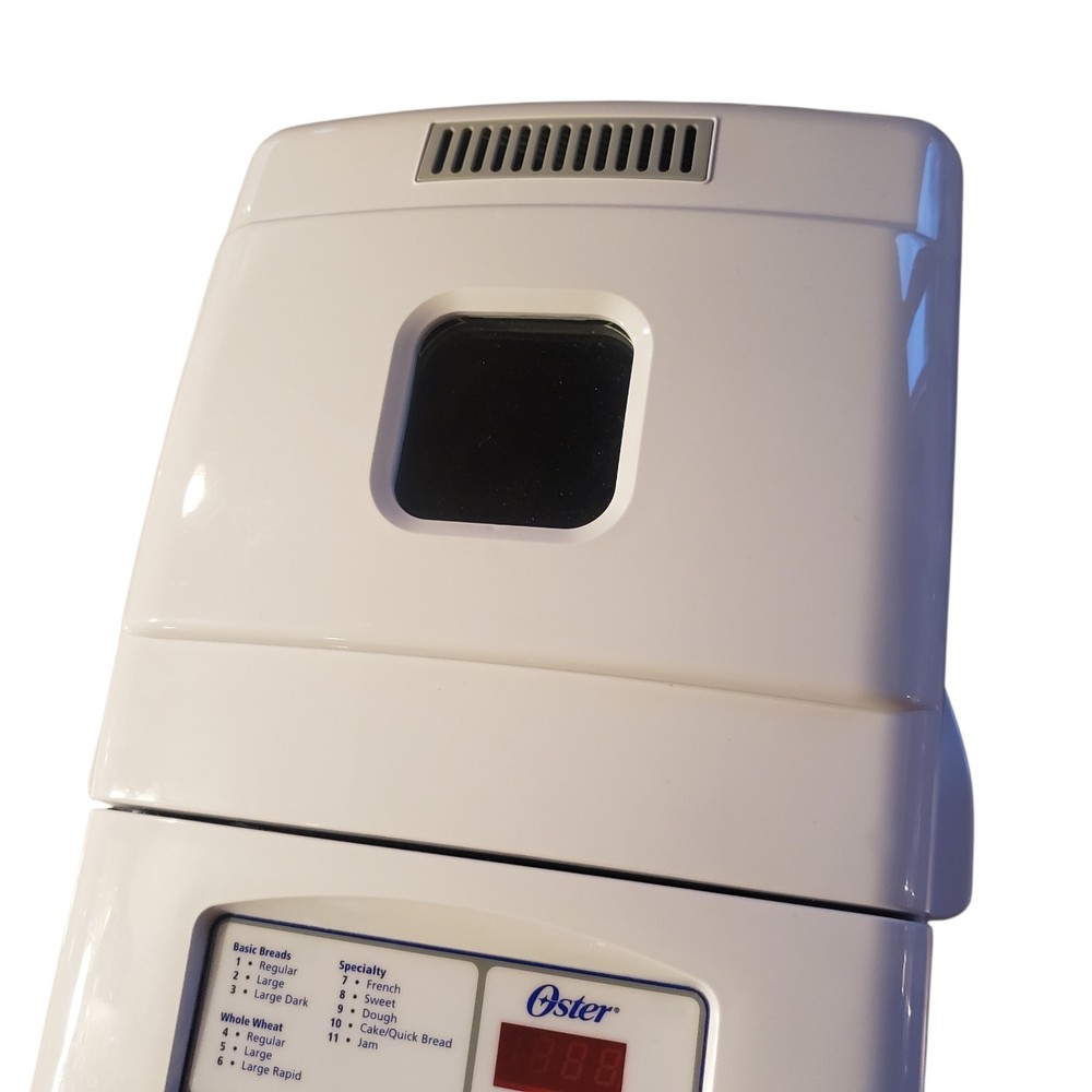 OSTER 5815 Deluxe White Automatic Bread Maker Baker Machine W/ 2 Paddles